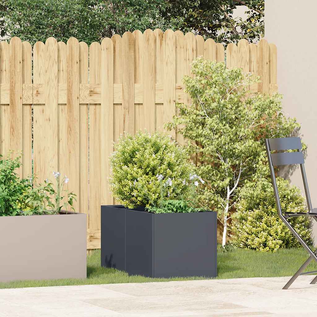 vidaXL Planter Anthracite 40x80x40 cm Cold-rolled Steel