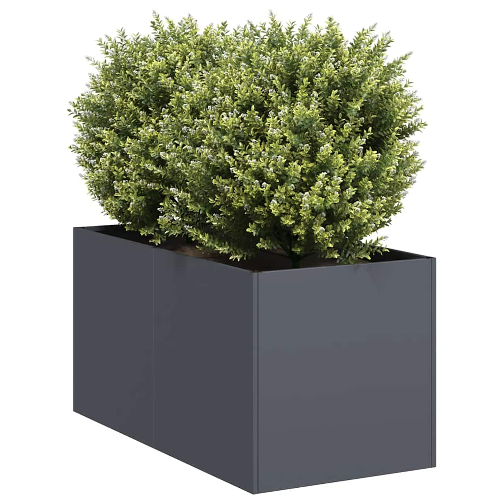 vidaXL Planter Anthracite 40x80x40 cm Cold-rolled Steel