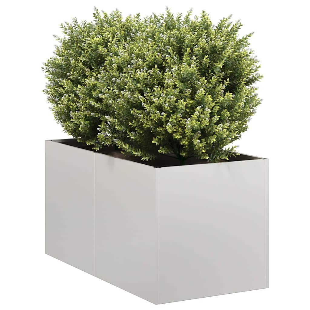 vidaXL Planter 40x80x40 cm Stainless Steel