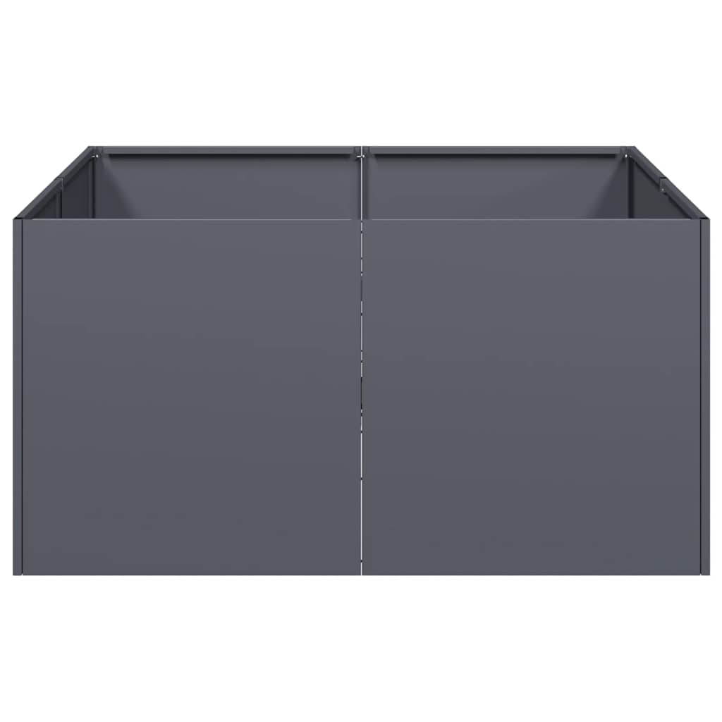 vidaXL Planter Anthracite 80x80x40 cm Cold-rolled Steel