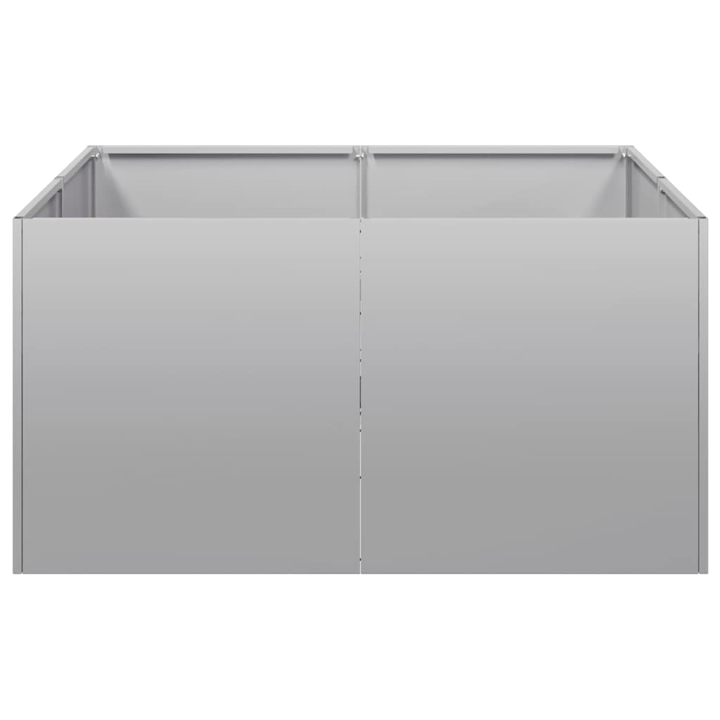 vidaXL Planter 80x80x40 cm Galvanised Steel