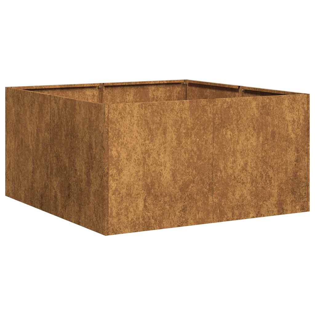 vidaXL Planter Rusty 80x80x40 cm Weathering Steel