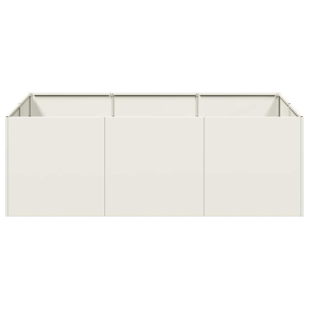 vidaXL Planter White 120x80x40 cm Steel