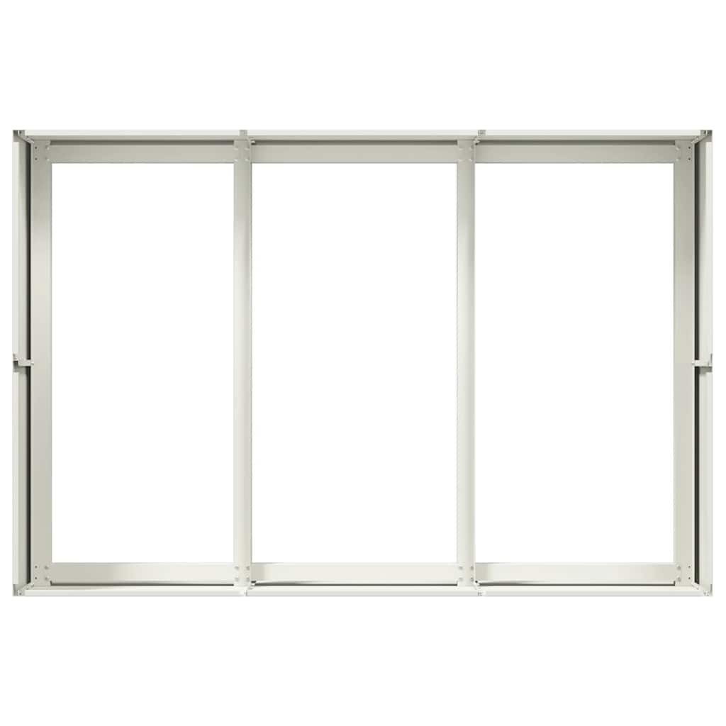 vidaXL Planter White 120x80x40 cm Steel