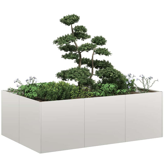 vidaXL Planter 120x80x40 cm Stainless Steel