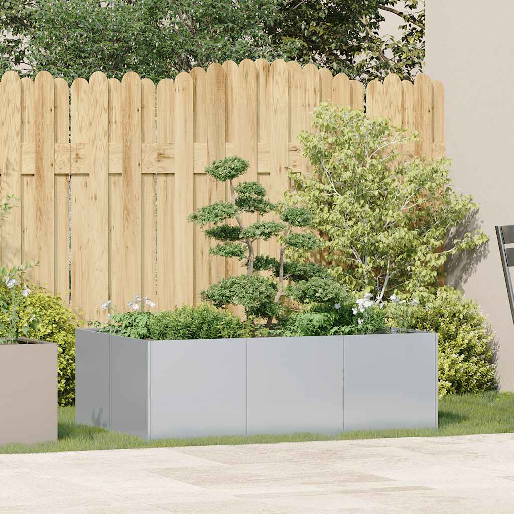 vidaXL Planter 120x80x40 cm Galvanised Steel