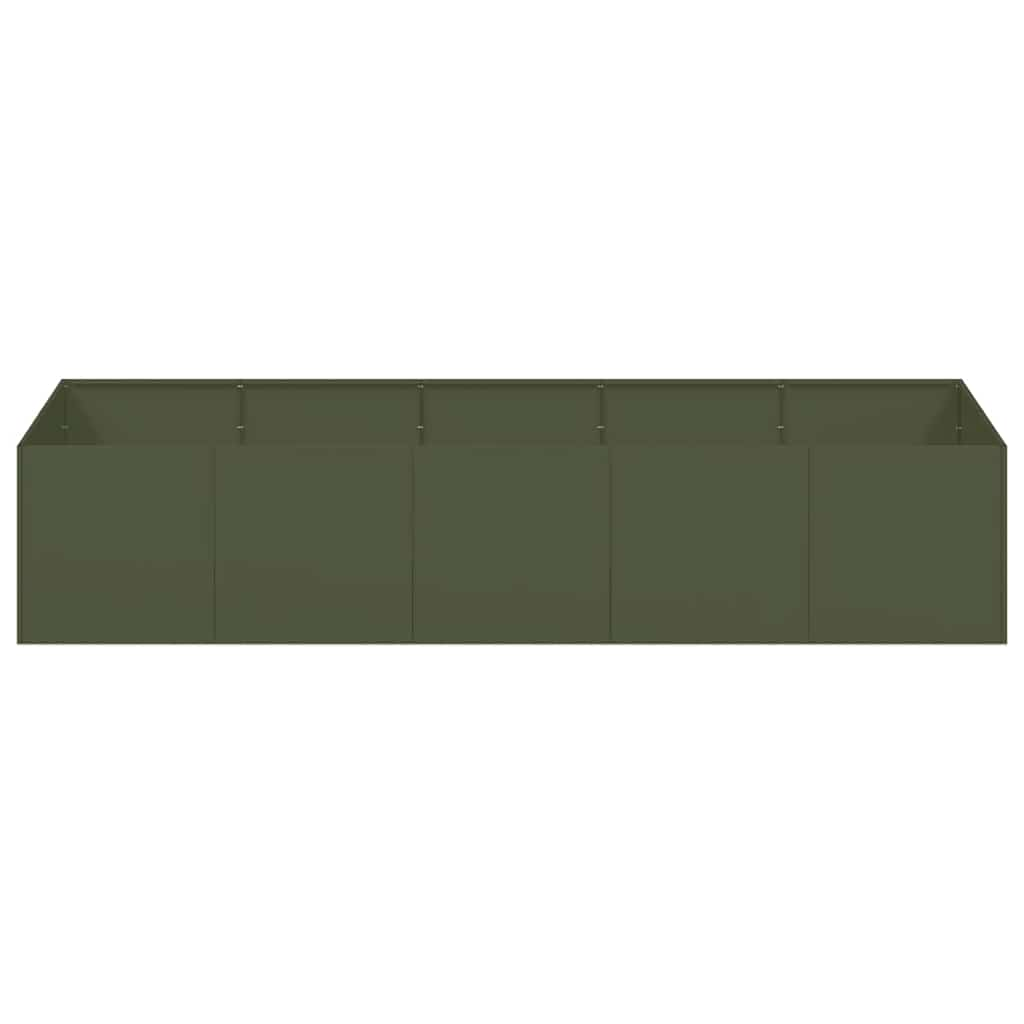 vidaXL Planter Olive Green 200x80x40 cm Steel