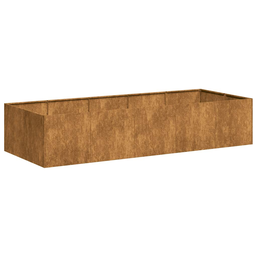 vidaXL Planter Rusty 200x80x40 cm Weathering Steel