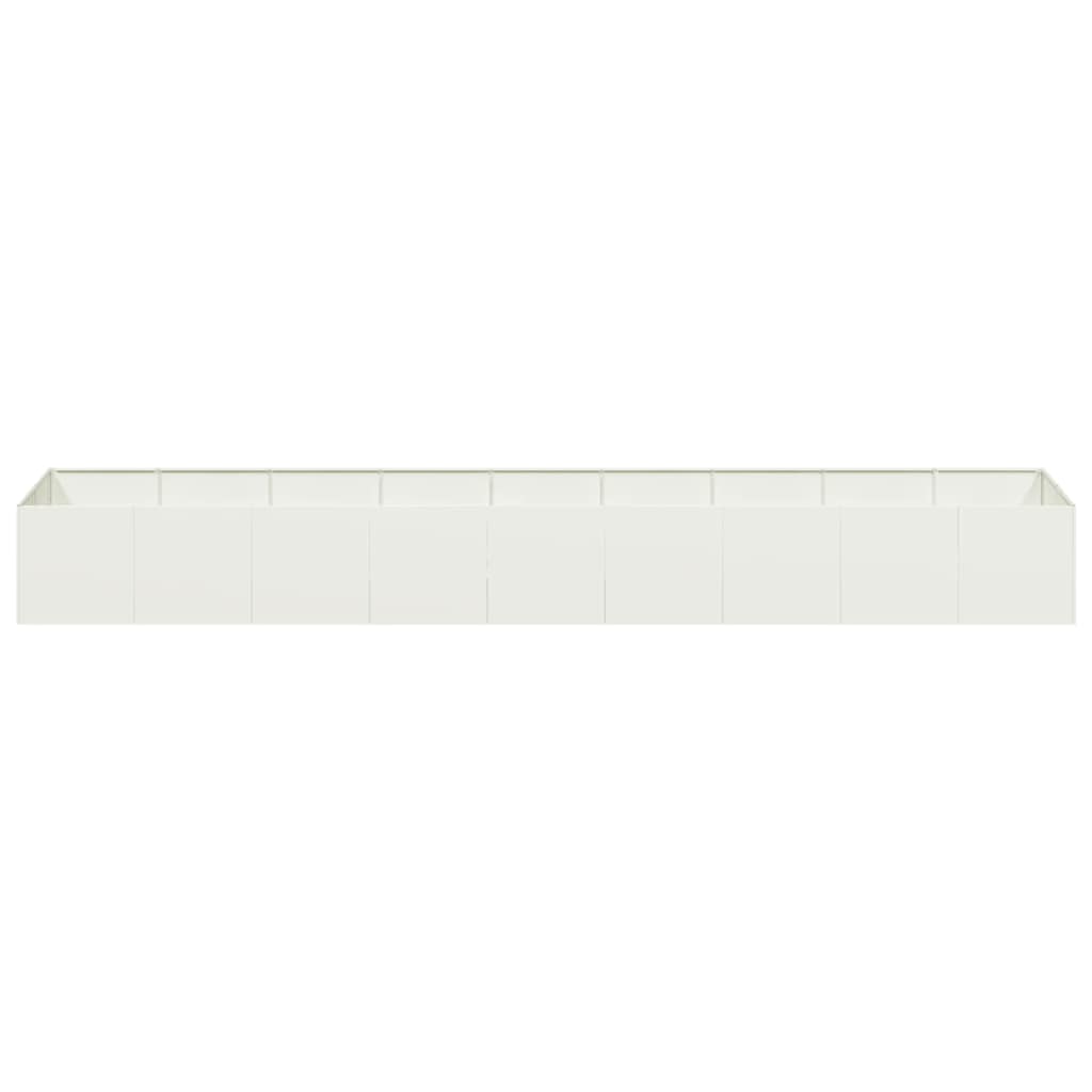 vidaXL Planter White 360x80x40 cm Steel