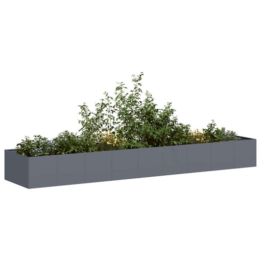 vidaXL Planter Anthracite 360x80x40 cm Steel