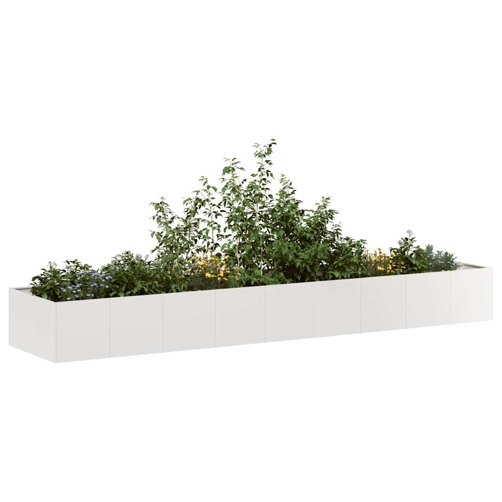 vidaXL Planter 360x80x40 cm Stainless Steel