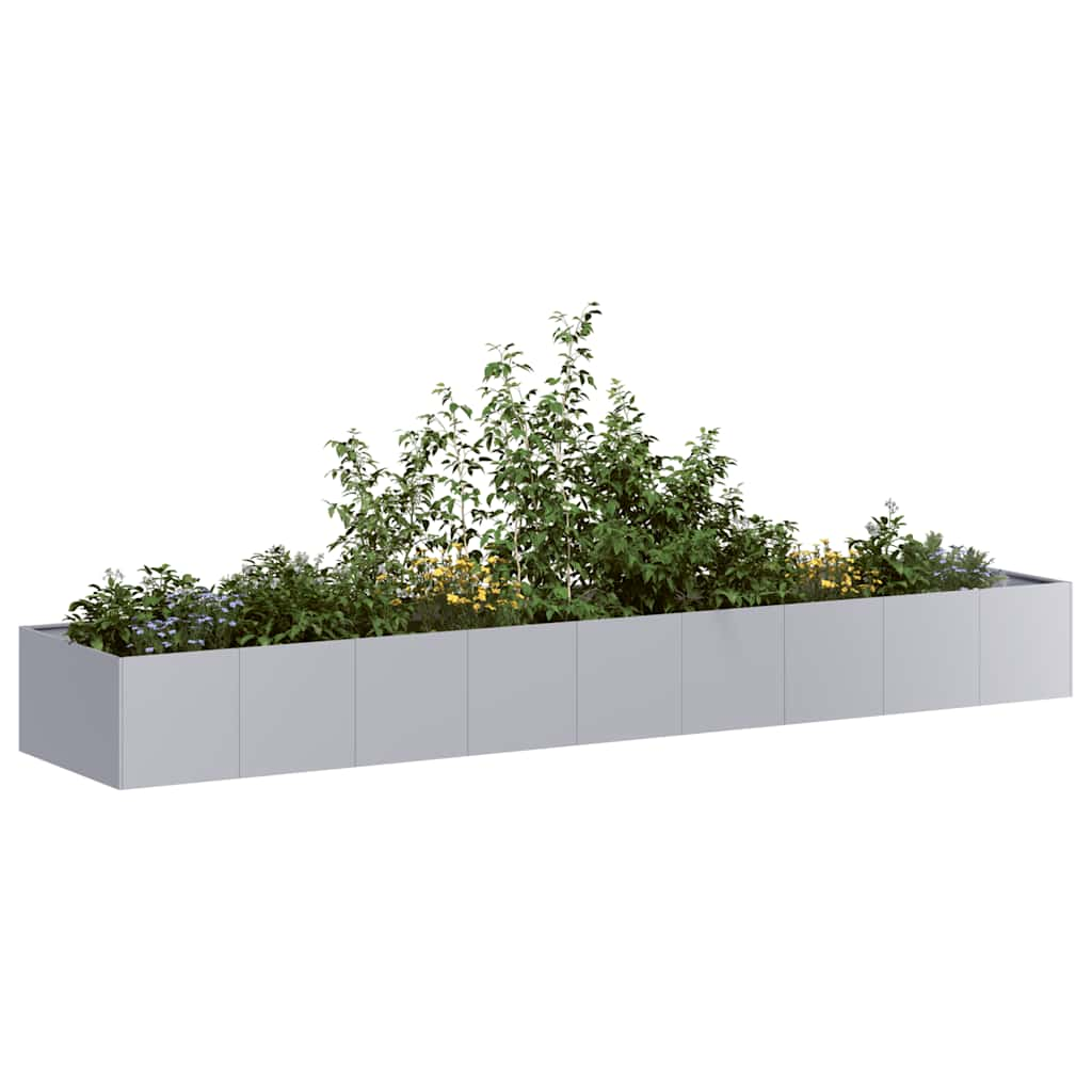 vidaXL Planter 360x80x40 cm Galvanised Steel