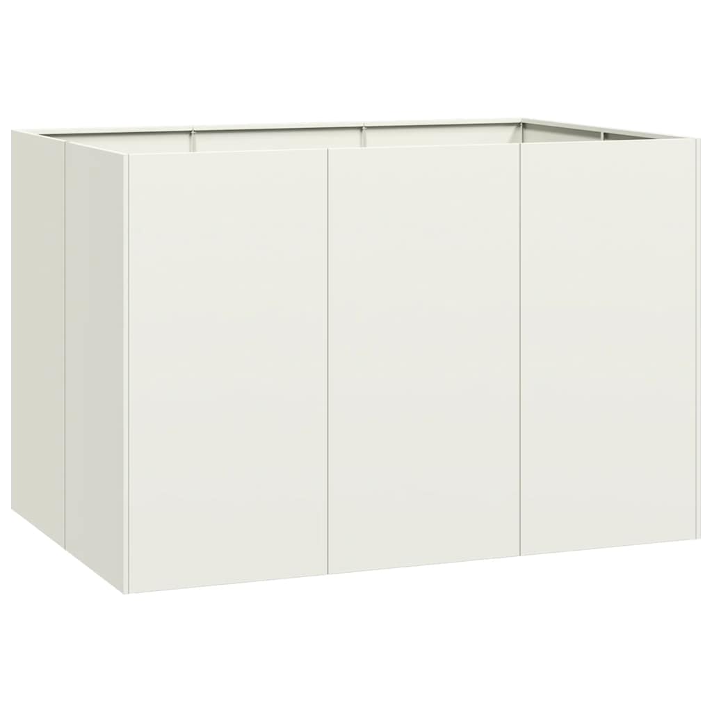 vidaXL Planter White 120x80x80 cm Steel