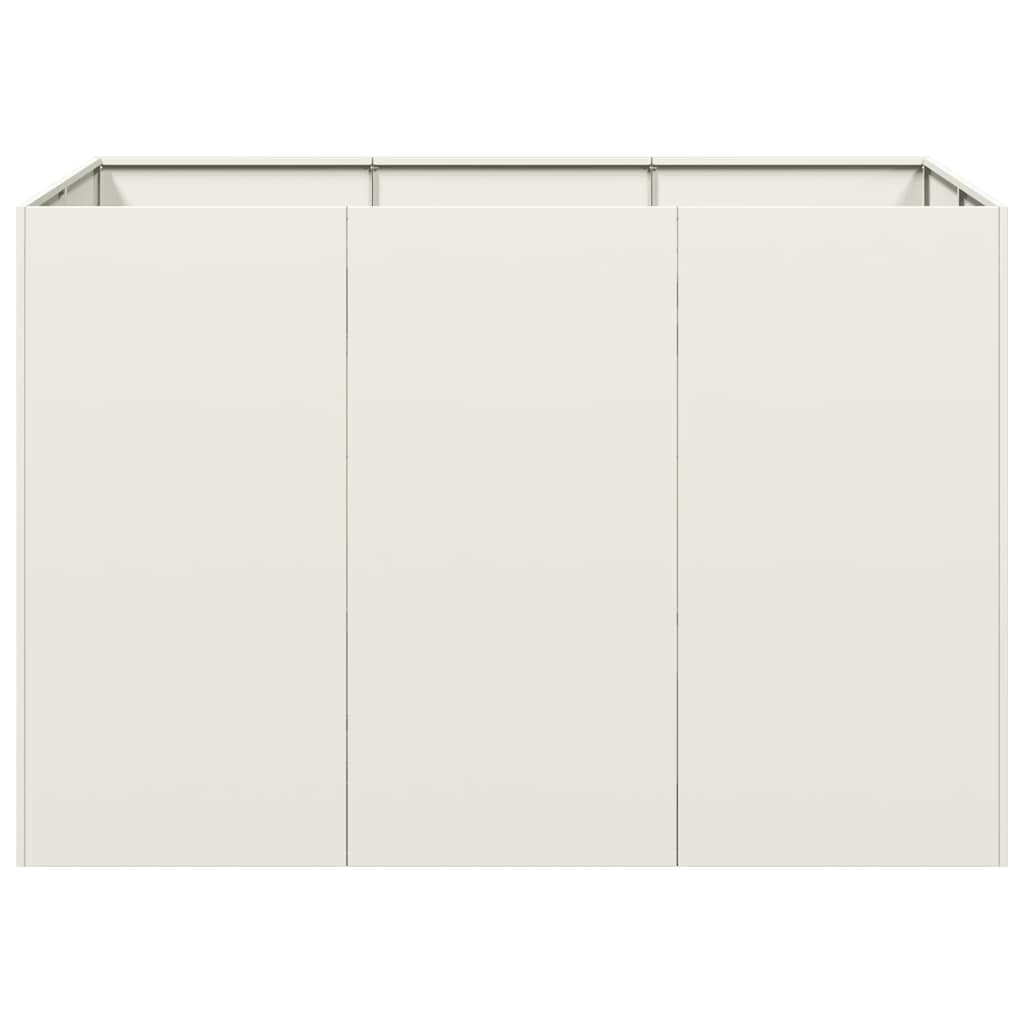 vidaXL Planter White 120x80x80 cm Steel