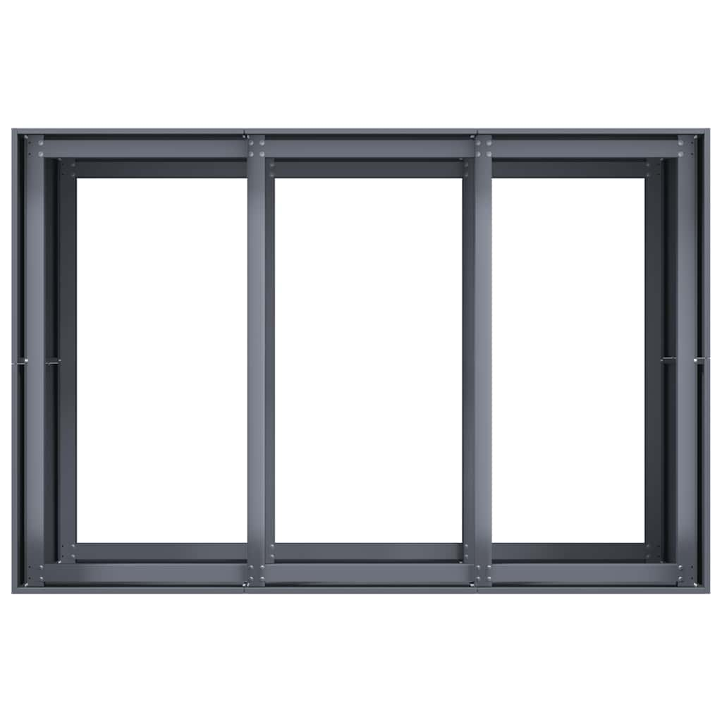 vidaXL Planter Anthracite 120x80x80 cm Steel