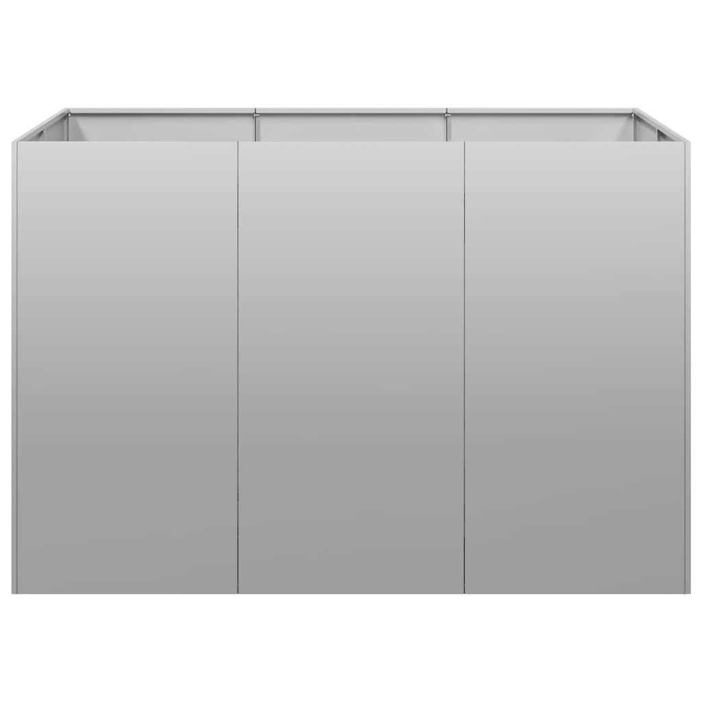 vidaXL Planter 120x80x80 cm Galvanised Steel