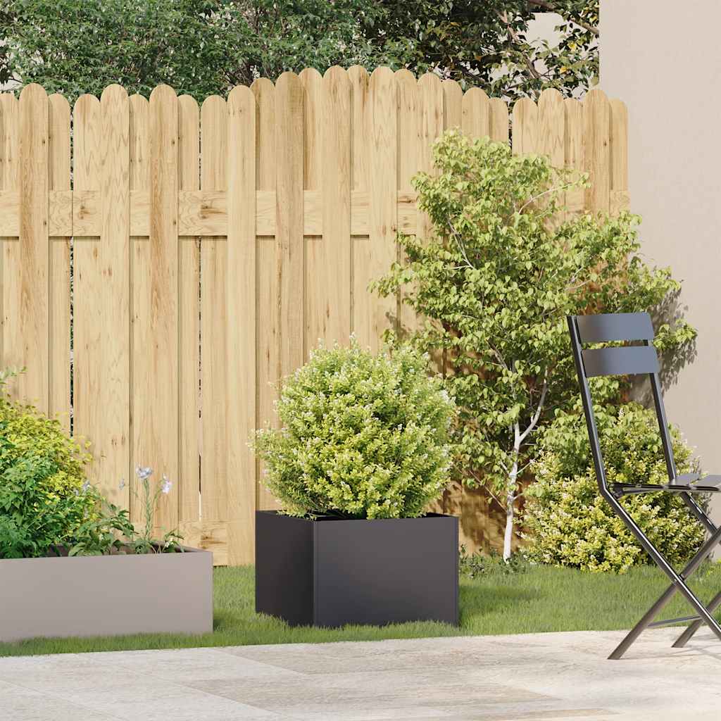 vidaXL Planter Black 40x40x30 cm Steel