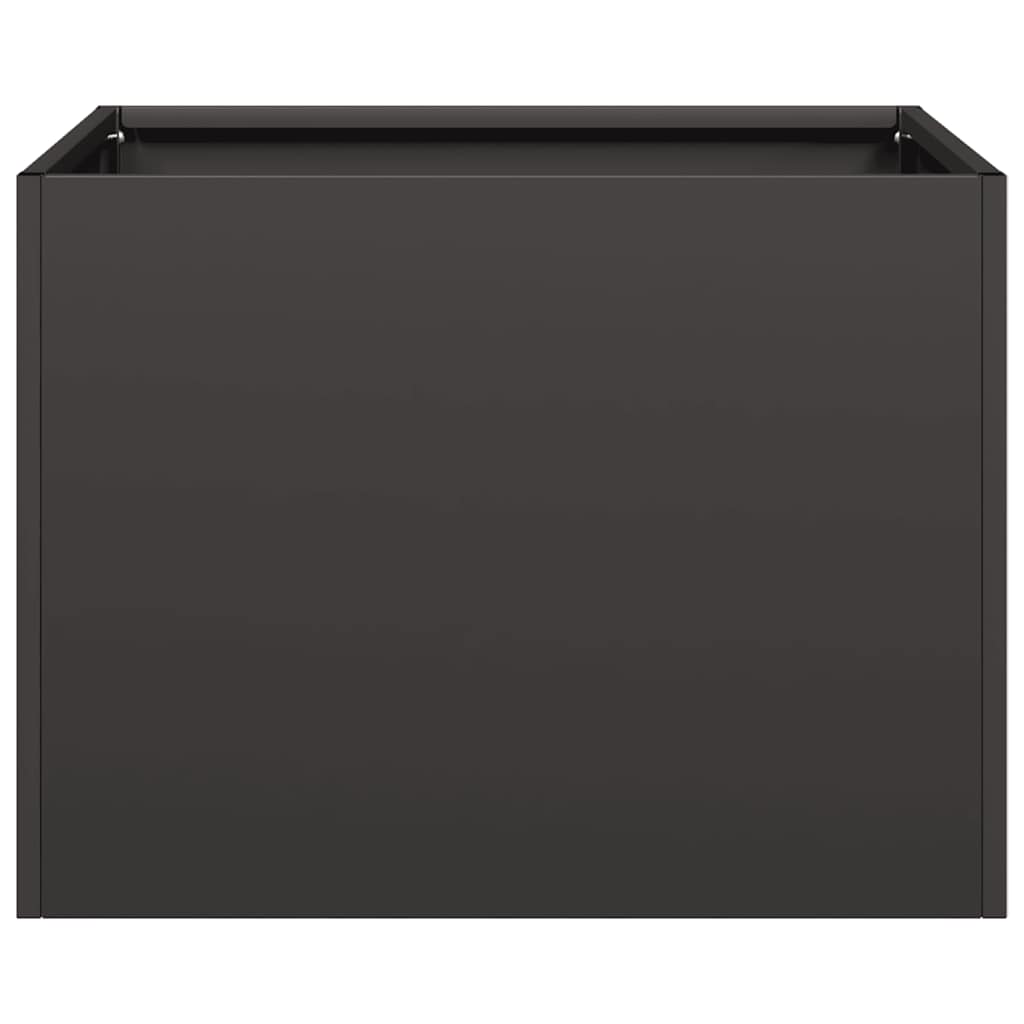 vidaXL Planter Black 40x40x30 cm Steel