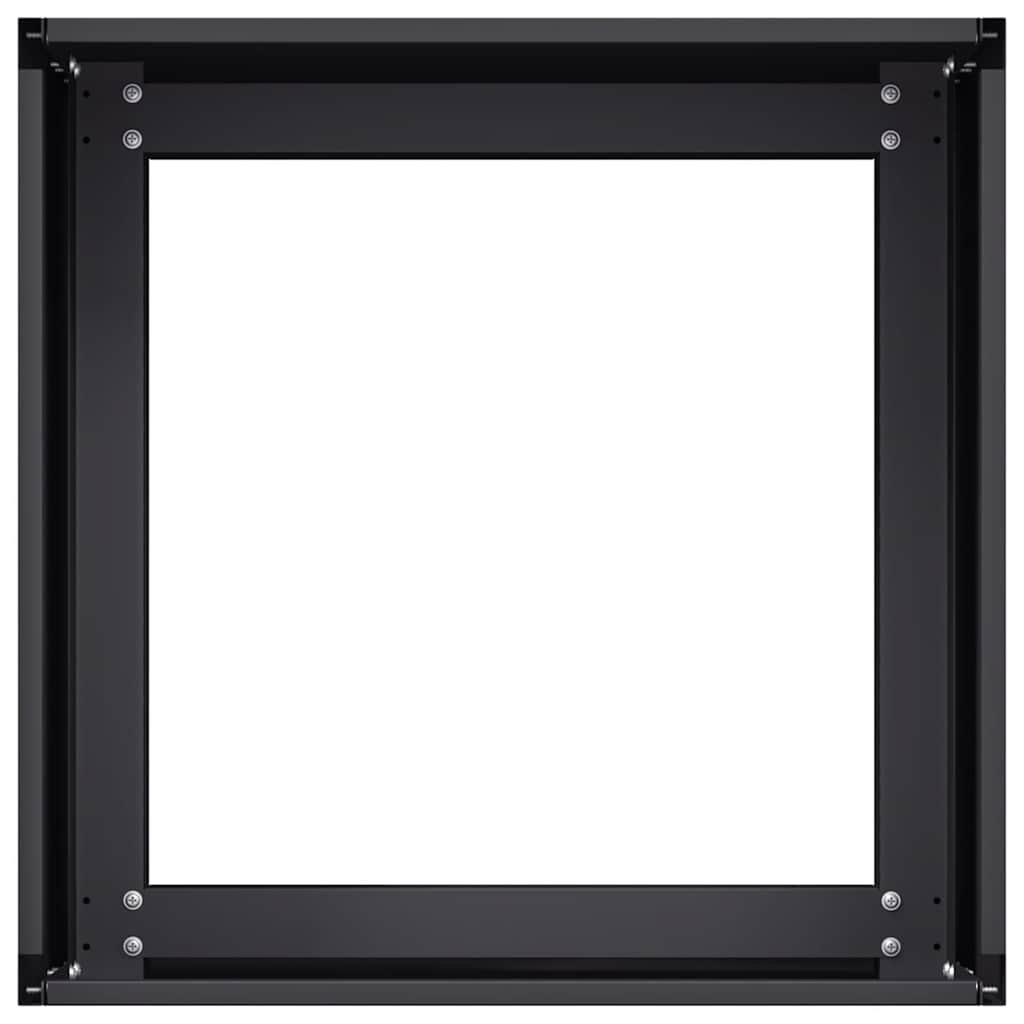 vidaXL Planter Black 40x40x30 cm Steel