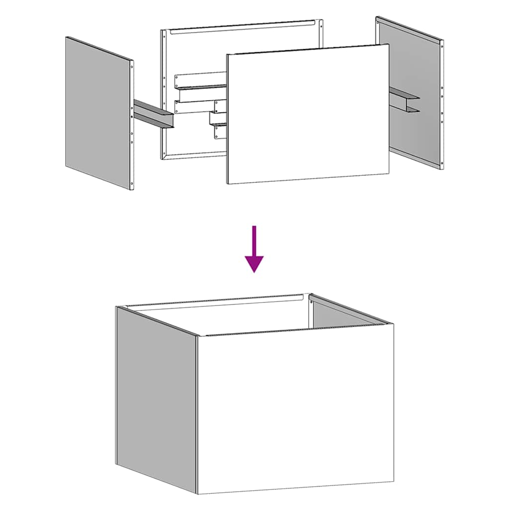 vidaXL Planter 40x40x30 cm Stainless Steel