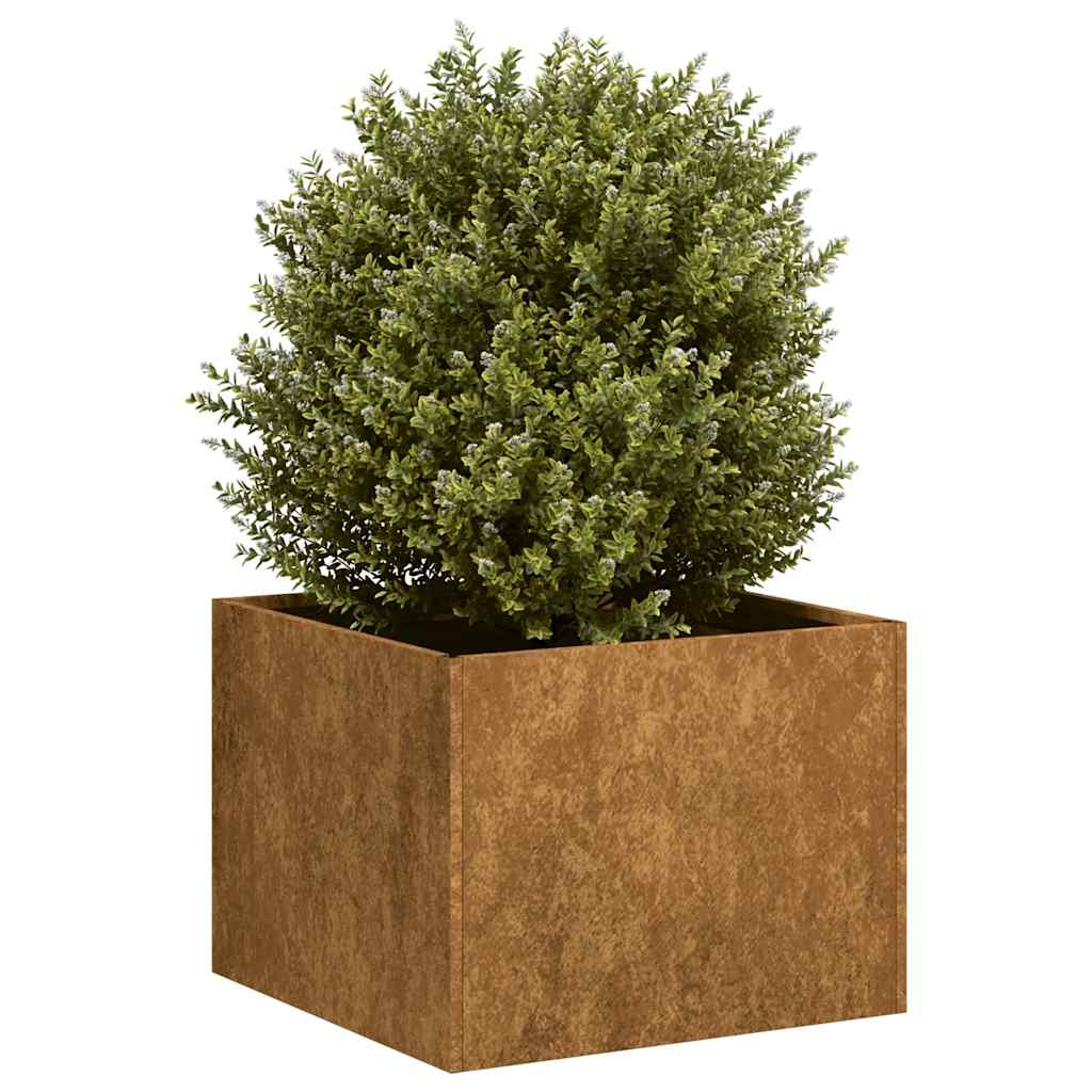 vidaXL Planter Rusty 40x40x30 cm Weathering Steel