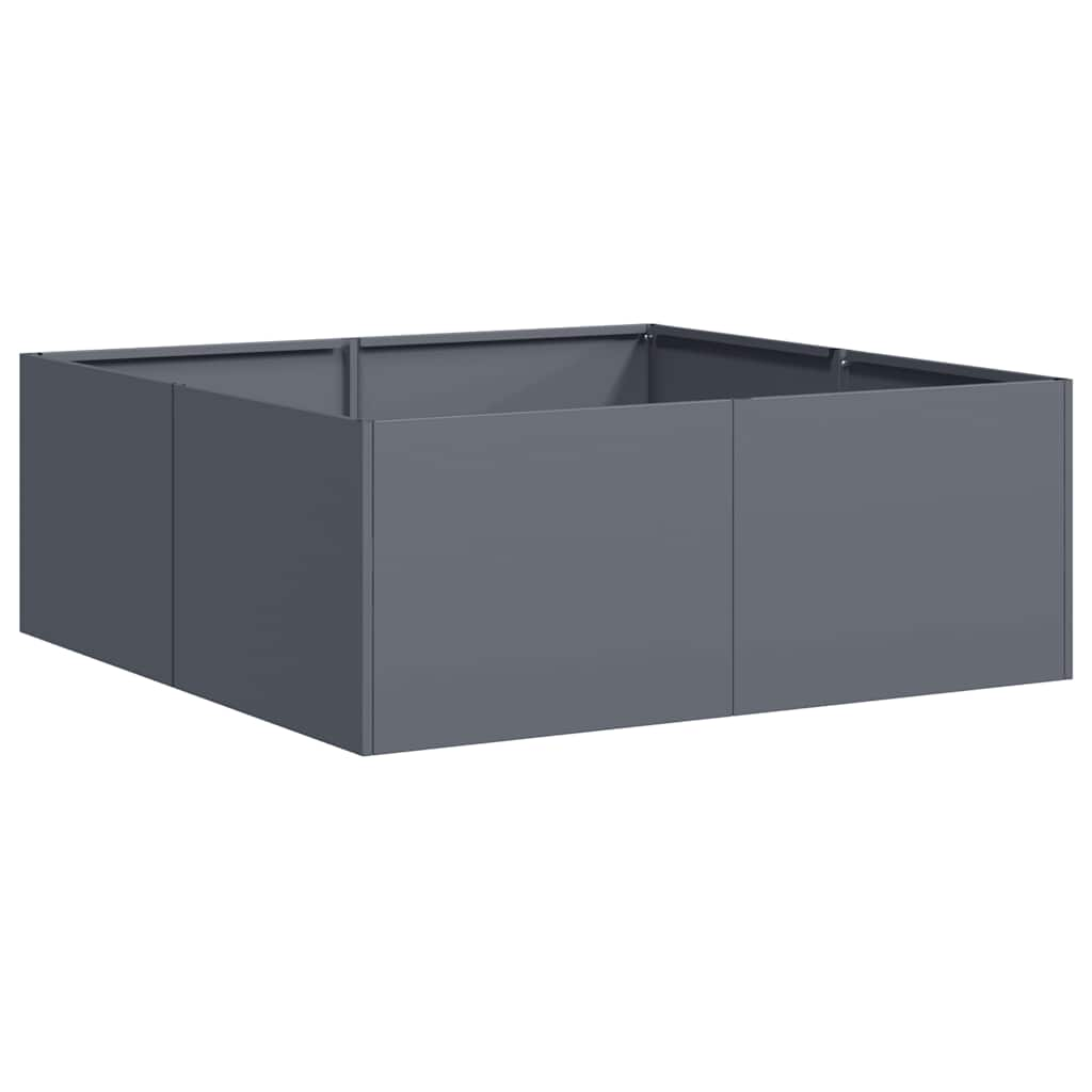 vidaXL Planter Anthracite 80x80x30 cm Steel