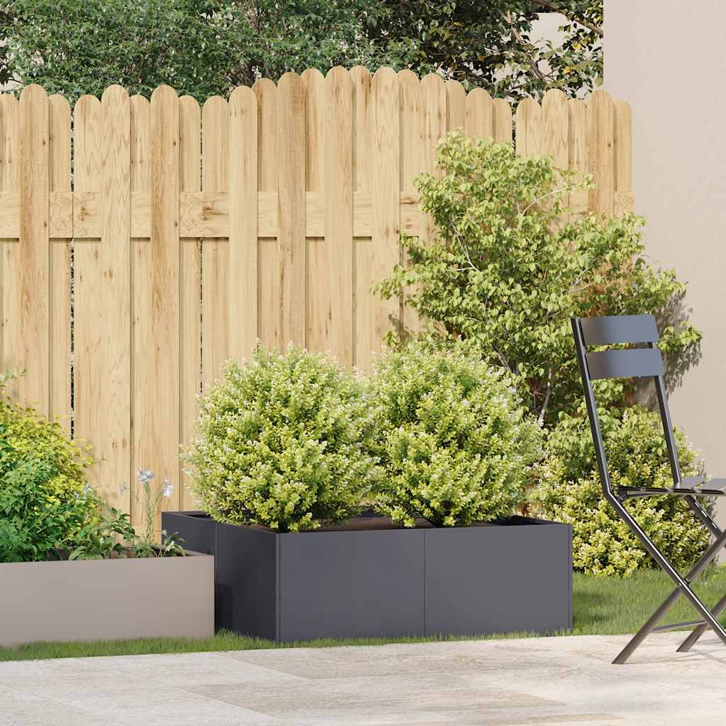 vidaXL Planter Anthracite 80x80x30 cm Steel