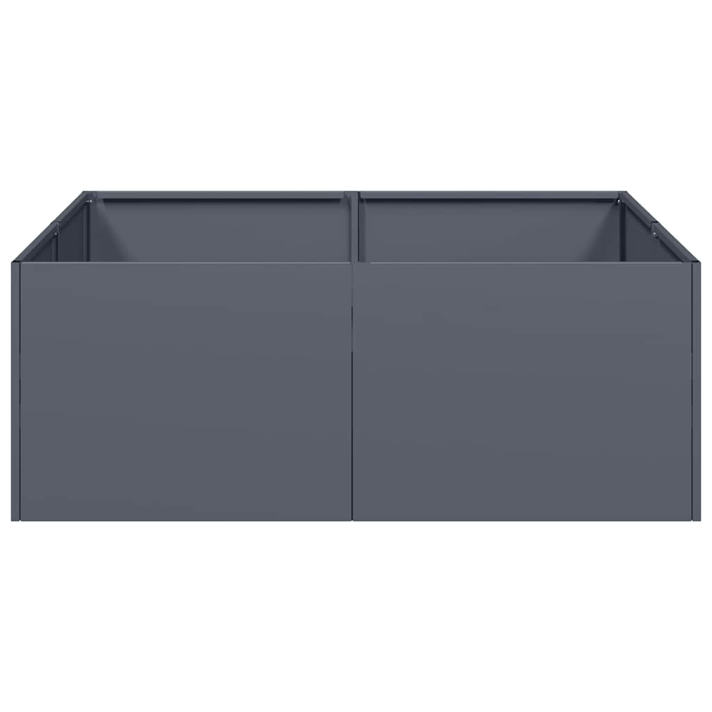 vidaXL Planter Anthracite 80x80x30 cm Steel