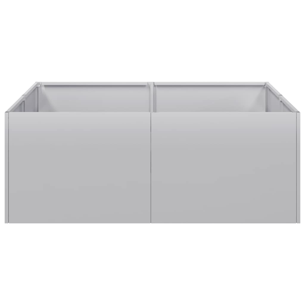 vidaXL Planter 80x80x30 cm Galvanised Steel