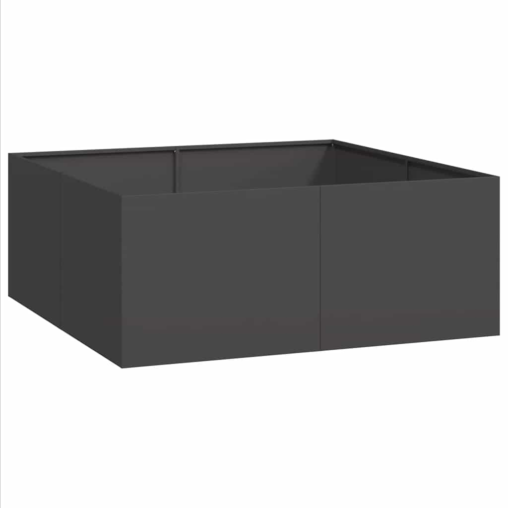 vidaXL Planter Black 100x100x40 cm Steel