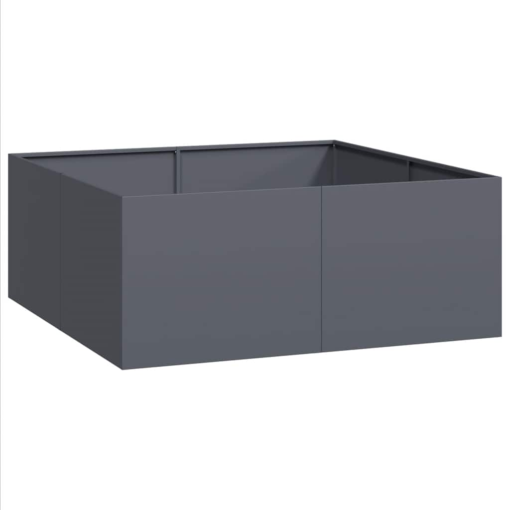 vidaXL Planter Anthracite 100x100x40 cm Steel