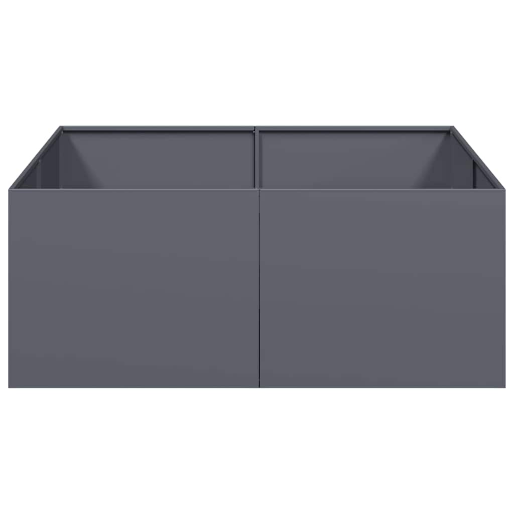 vidaXL Planter Anthracite 100x100x40 cm Steel