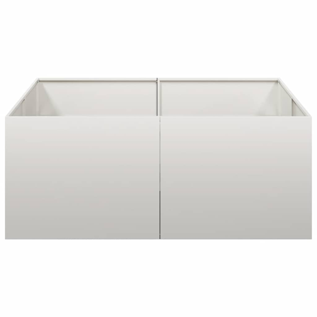 vidaXL Planter 100x100x40 cm Stainless Steel