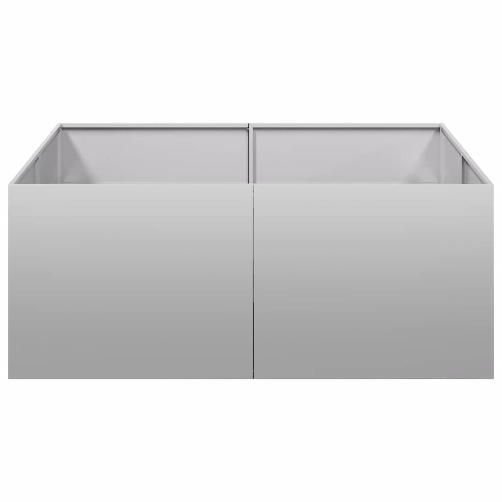 vidaXL Planter 100x100x40 cm Galvanised Steel