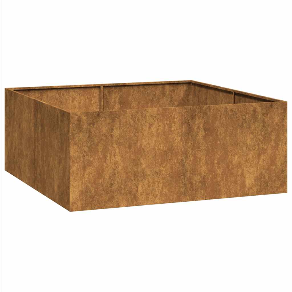 vidaXL Planter Rusty 100x100x40 cm Weathering Steel