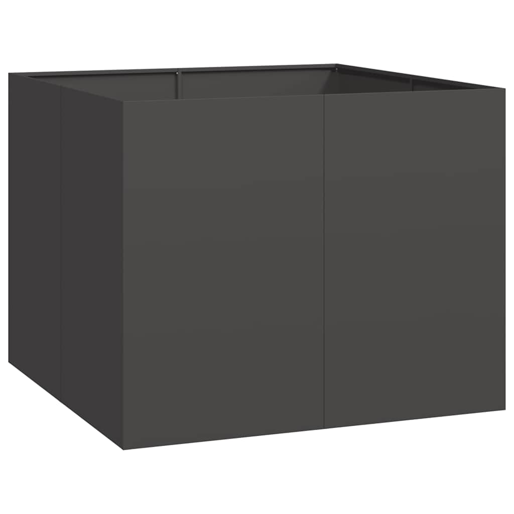 vidaXL Planter Black 100x100x80 cm Steel