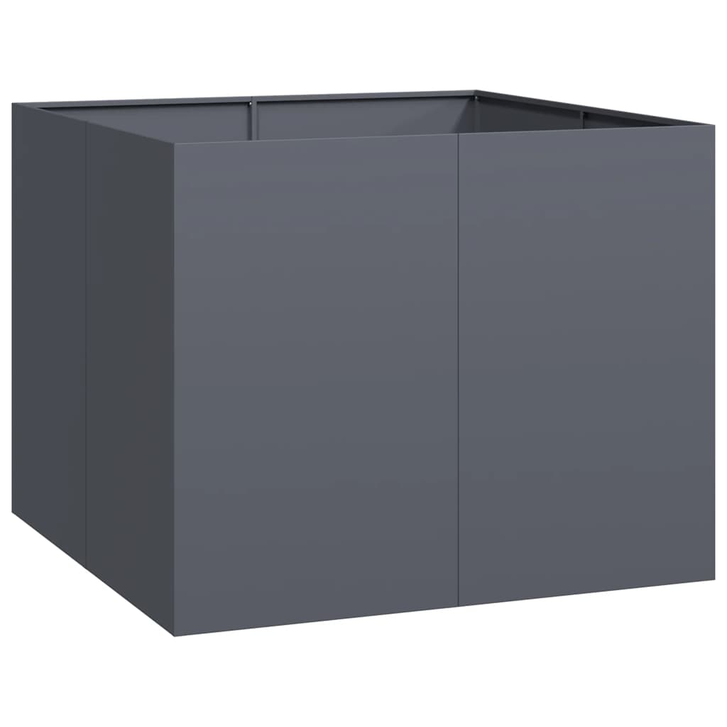 vidaXL Planter Anthracite 100x100x80 cm Steel