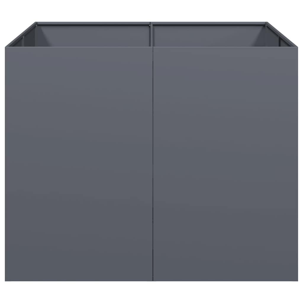 vidaXL Planter Anthracite 100x100x80 cm Steel