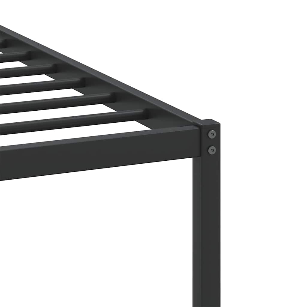 Bed Frame without Mattress Smoked Oak 75x190 cm Small Single Engineered Wood