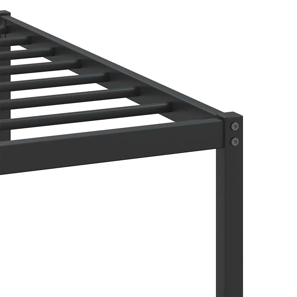 Bed Frame without Mattress Smoked Oak 100x190 cm Engineered Wood