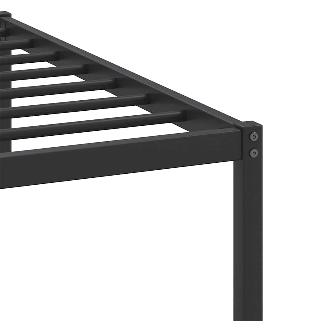 Bed Frame without Mattress Smoked Oak 100x200 cm Engineered Wood