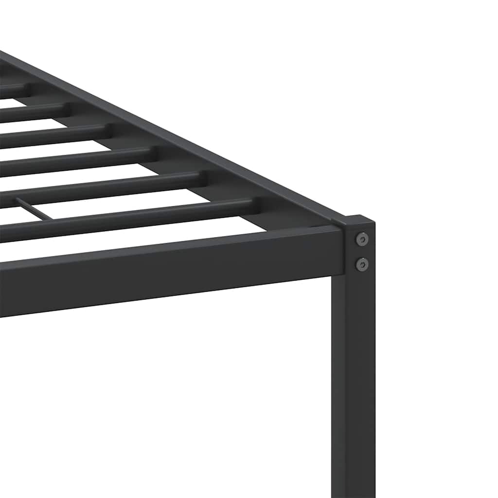 Bed Frame without Mattress Smoked Oak 140x190 cm Engineered Wood