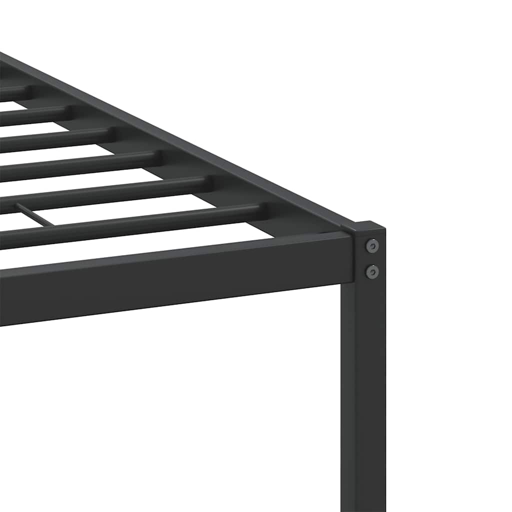 Bed Frame without Mattress Smoked Oak 150x200 cm King Size Engineered Wood
