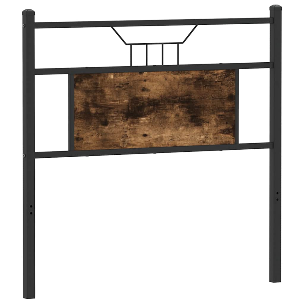 Replace Headboard Smoked Oak 75 cm Engineered Wood and Steel
