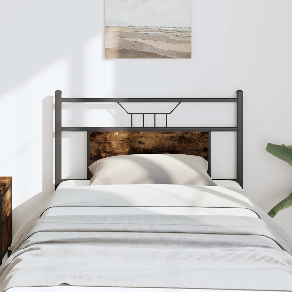 Replace Headboard Smoked Oak 80 cm Engineered Wood and Steel