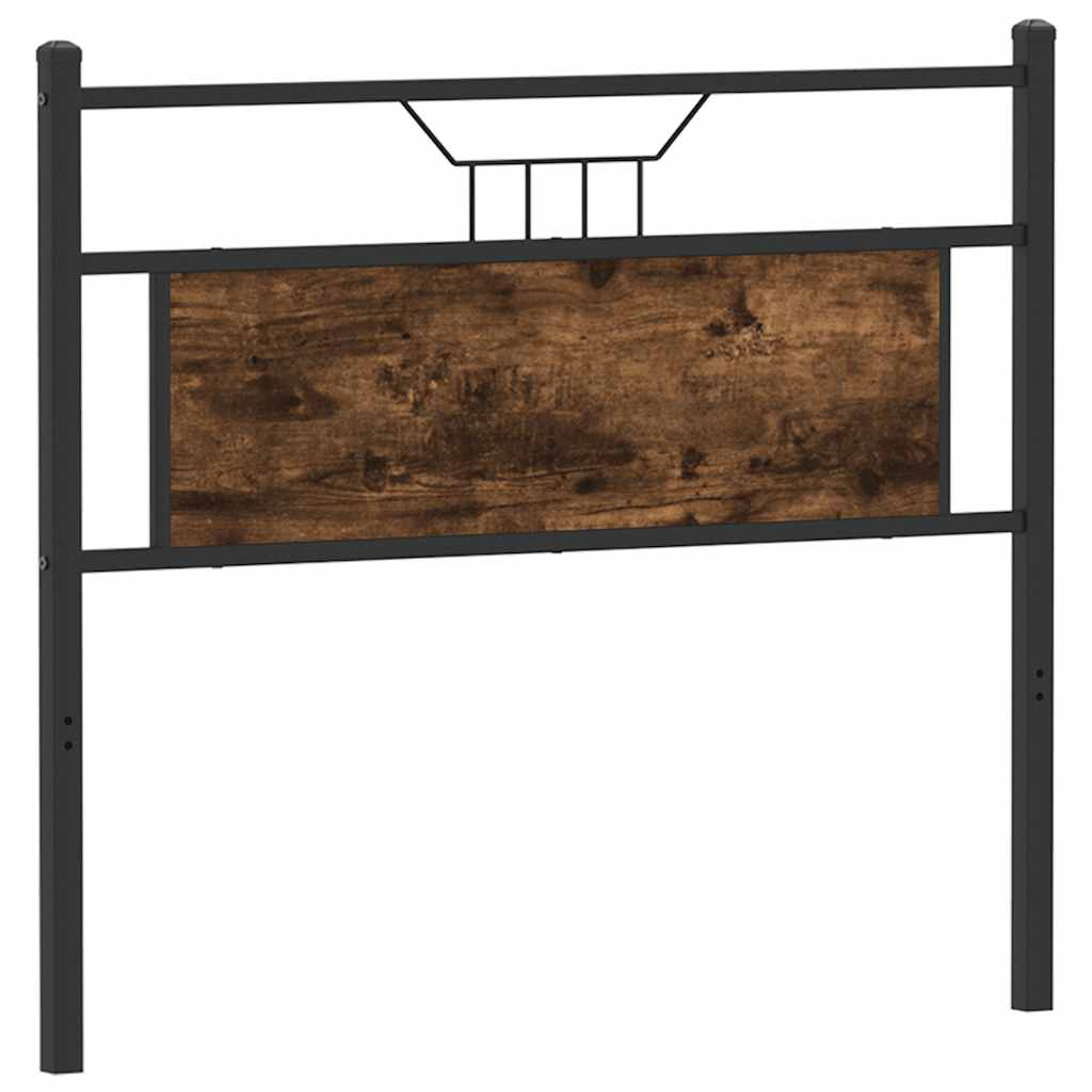Replace Headboard Smoked Oak 107 cm Engineered Wood and Steel