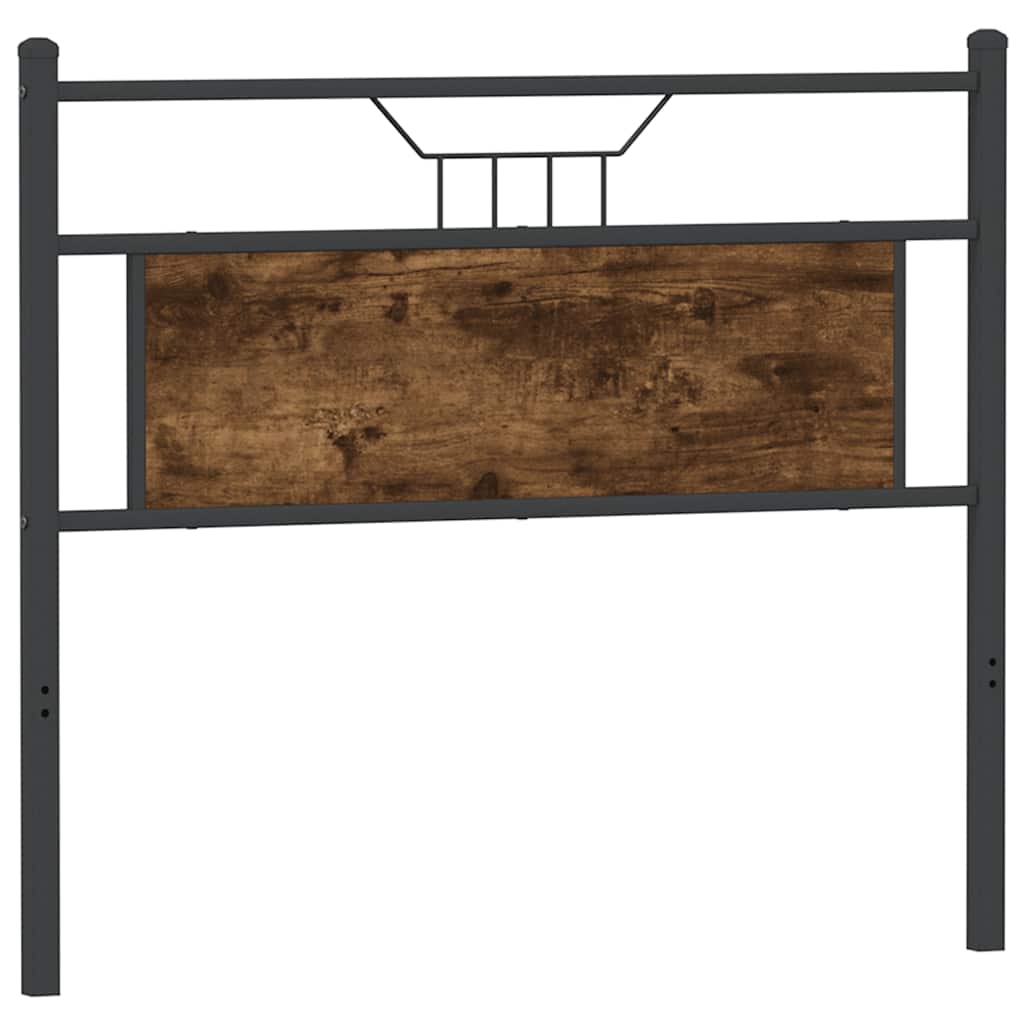 Replace Headboard Smoked Oak 107 cm Engineered Wood and Steel