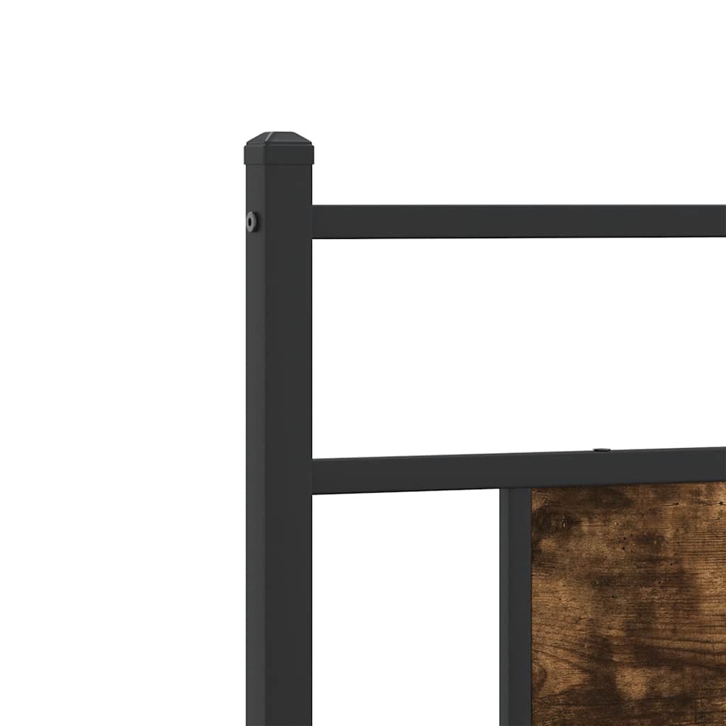 Replace Headboard Smoked Oak 107 cm Engineered Wood and Steel