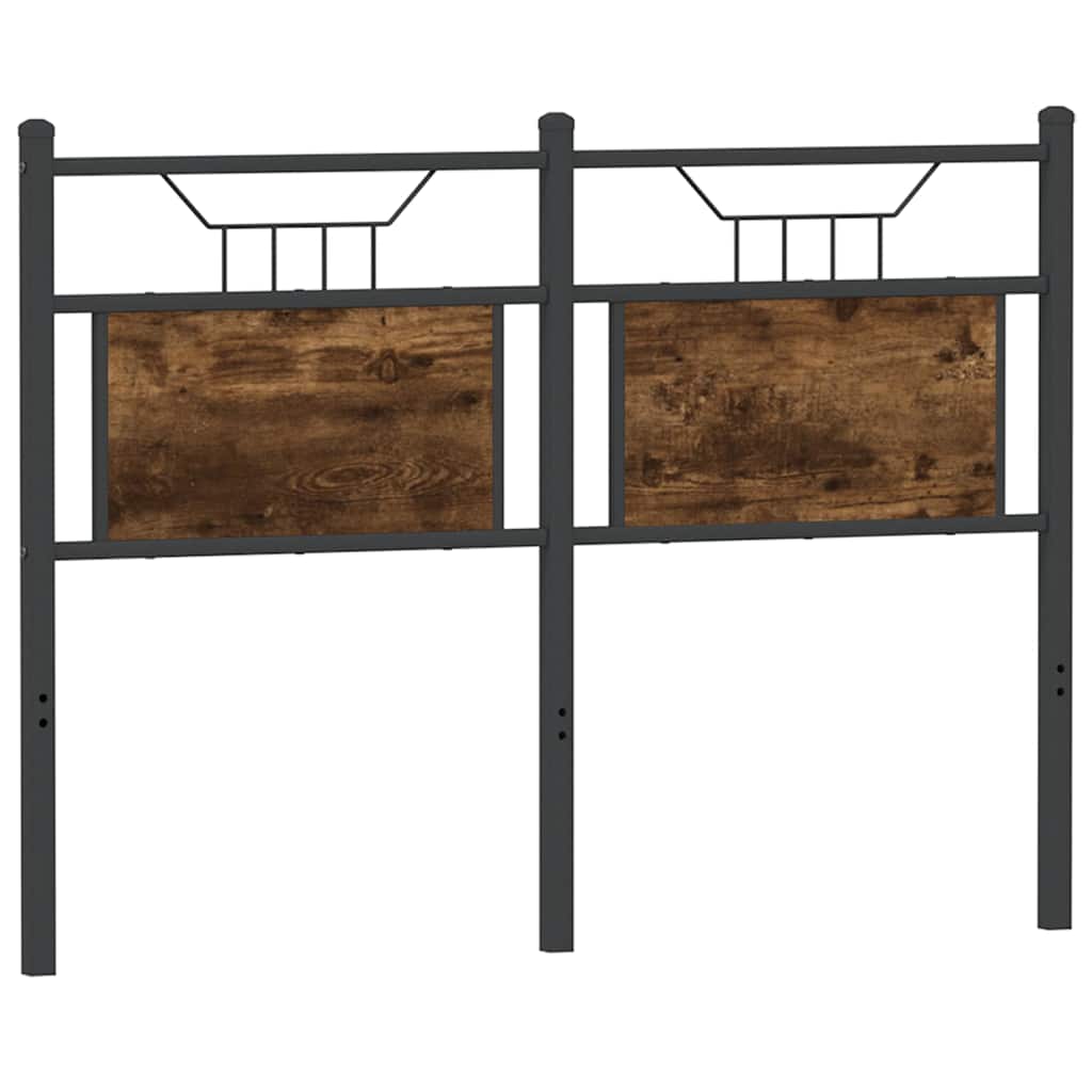 Replace Headboard Smoked Oak 120 cm Engineered Wood and Steel