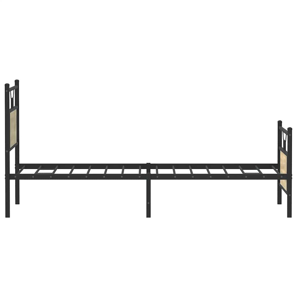 Bed Frame without Mattress Sonoma Oak 80x200 cm Engineered Wood